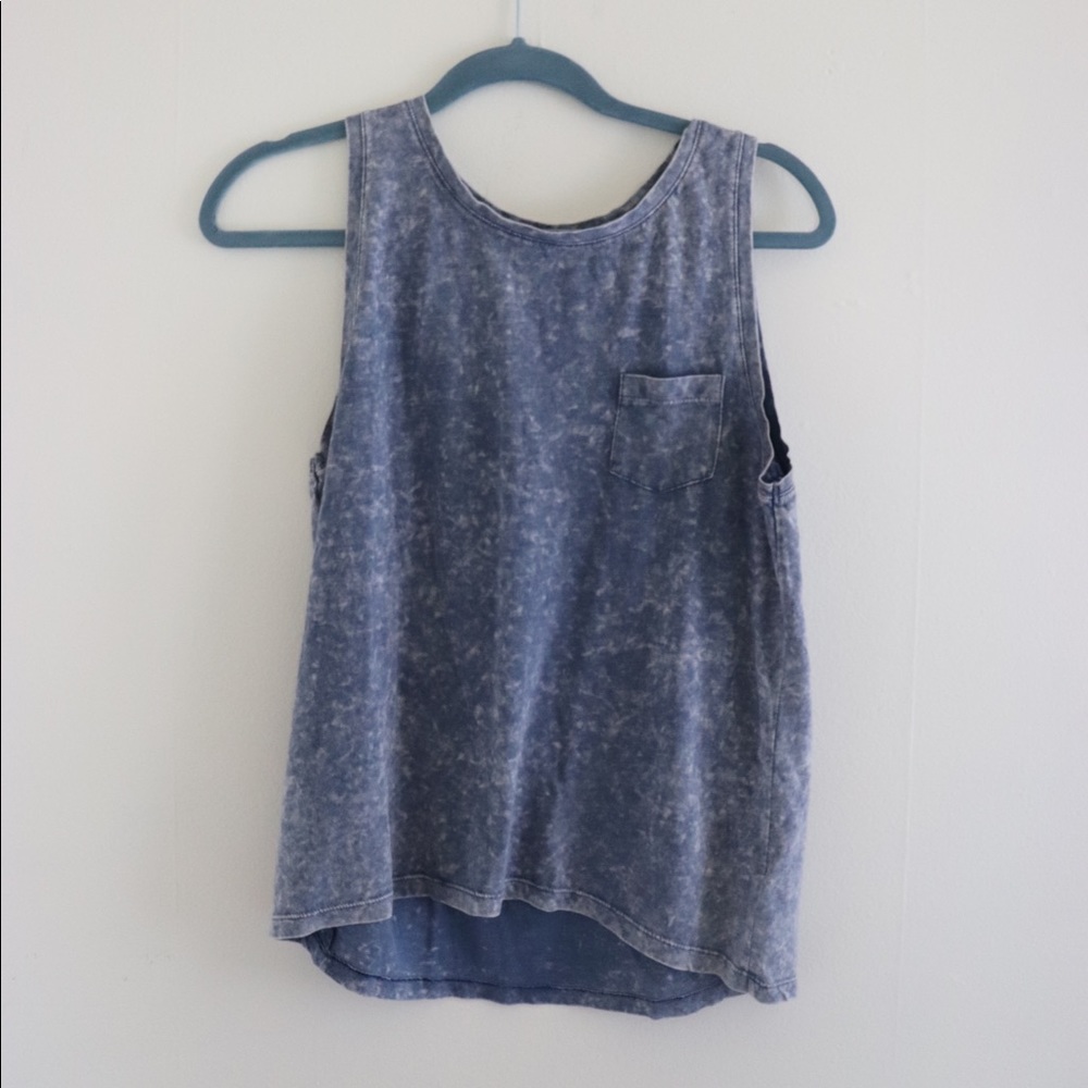 Acid Wash trendy tank top